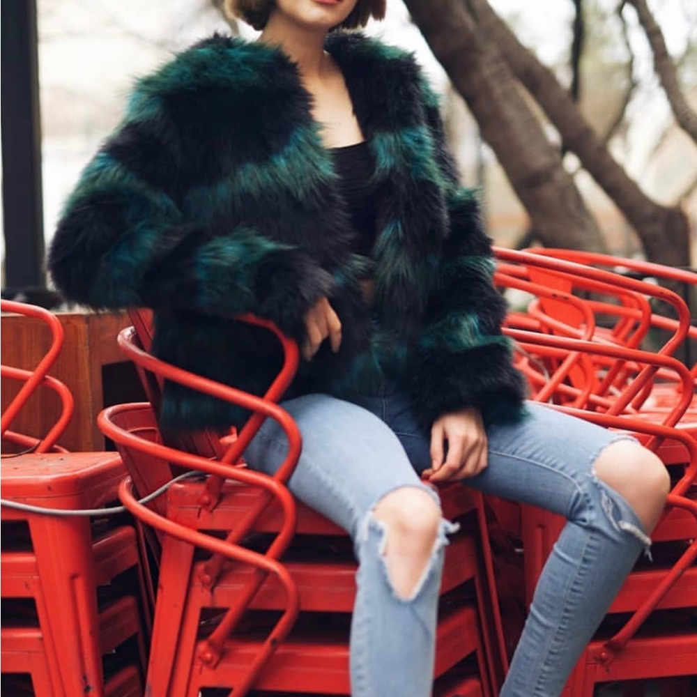 Forever 21 Faux Fur Coat